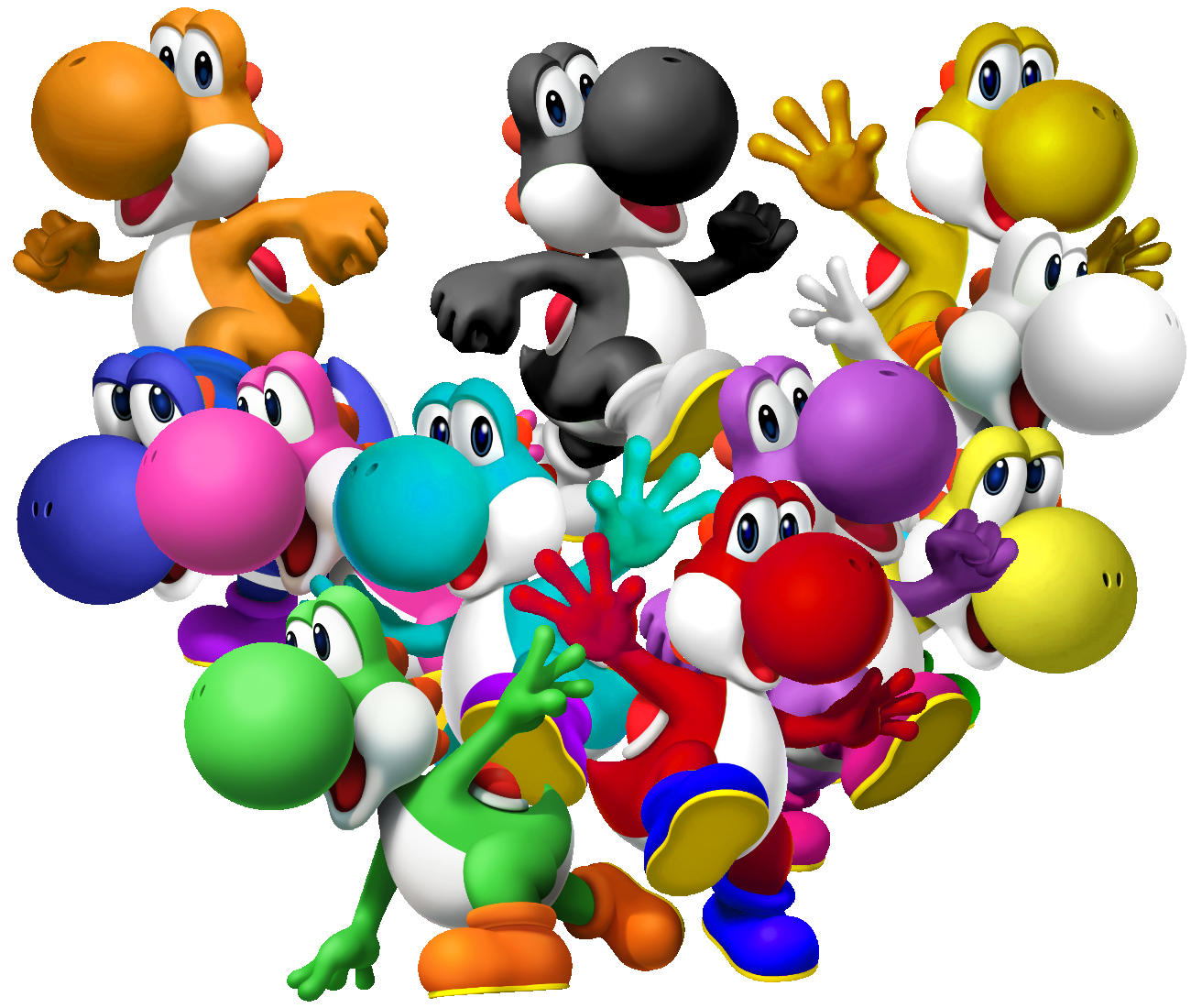 download super mario world colored yoshis